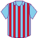 SkyBlue/Red shirts