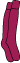 Claret plain socks