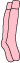 Pink plain socks