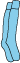SkyBlue plain socks