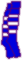 Blue/White hoop socks