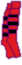 Red/Black hoop socks