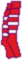 Red/White hoop socks